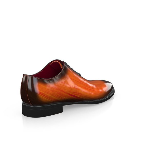 Bashwood Handmade Patina Orange Leather Oxfords main image 7